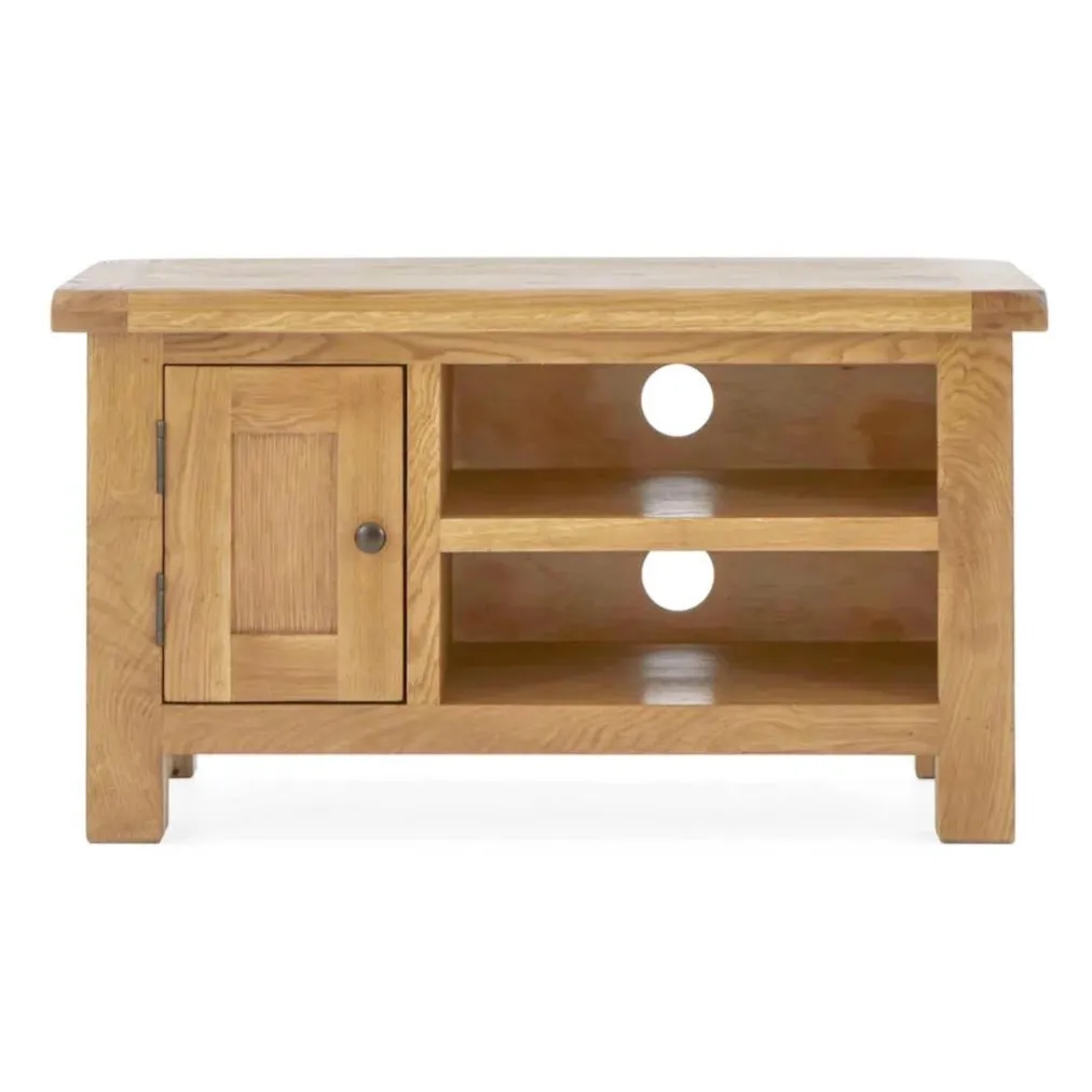 Sailsbury Solid Oak Small TV Unit - 90cm